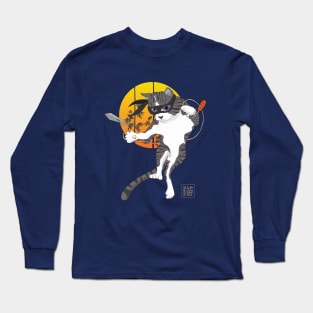 Full moon mission: Cat Ninja Long Sleeve T-Shirt